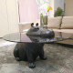 Hippo Emerges From Water Coffee Table